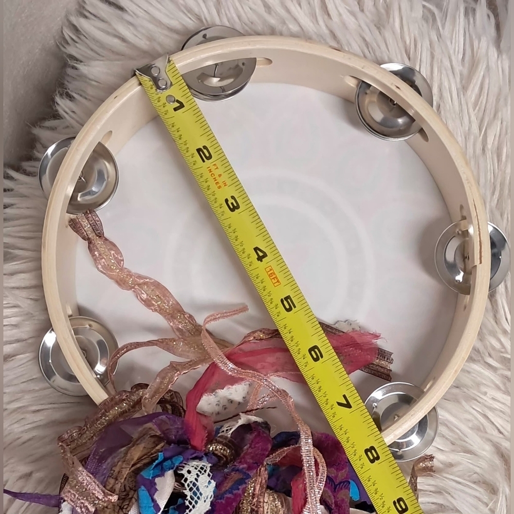 8" Festival Tambourine - Picture 4 of 4